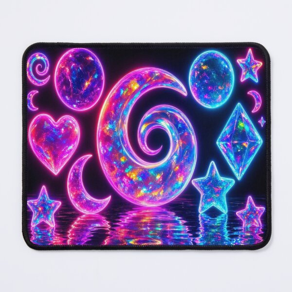 Item preview, Neon Cyber Cosmic Sticker Pack - Psychedelic Prismatic Celestial Art designed and sold by Breezes-of-Ida.