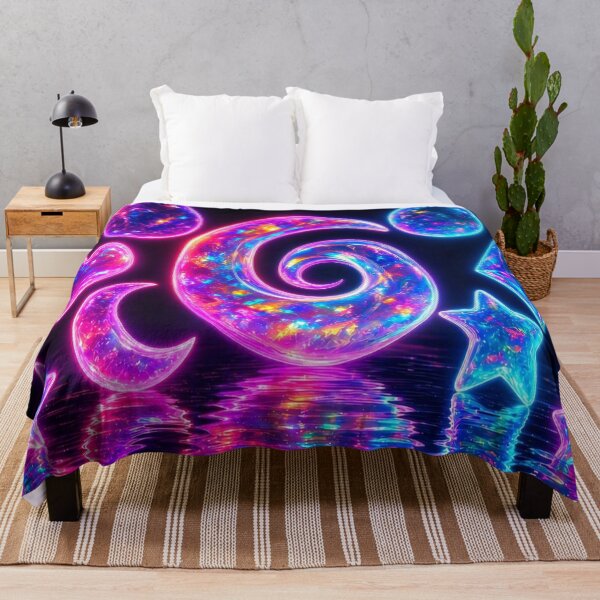 Item preview, Neon Cyber Cosmic Sticker Pack - Psychedelic Prismatic Celestial Art designed and sold by Breezes-of-Ida.