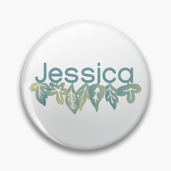 Item preview, Jessica Green Leaf Motif Name Design designed and sold by LDJBlank.