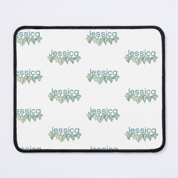Item preview, Jessica Green Leaf Motif Name Design designed and sold by LDJBlank.