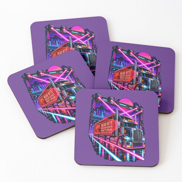Item preview, Synthwave Trucker & Bear Bite Speed Limit designed and sold by NomadForge.
