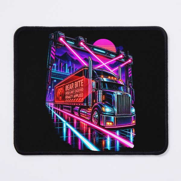 Item preview, Synthwave Trucker & Bear Bite Speed Limit designed and sold by NomadForge.