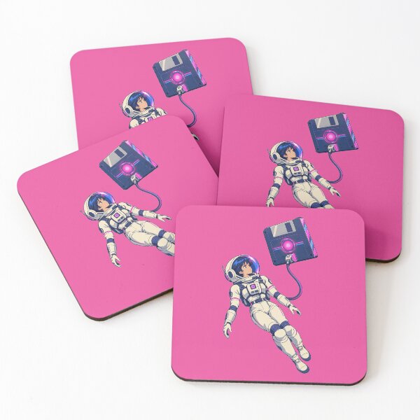 Item preview, Neon Astronaut Floppy Disk Connection designed and sold by KungPowUnicorn.