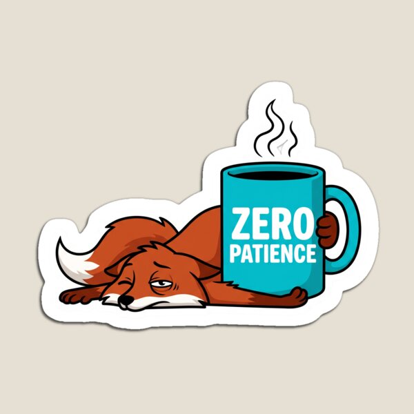 Item preview, Tired Fox With Zero Patience Coffee Mug designed and sold by MagiccPrint.
