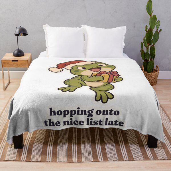 Item preview, Christmas Frog Hopping Onto the Nice List Late designed and sold by OuqCreations.