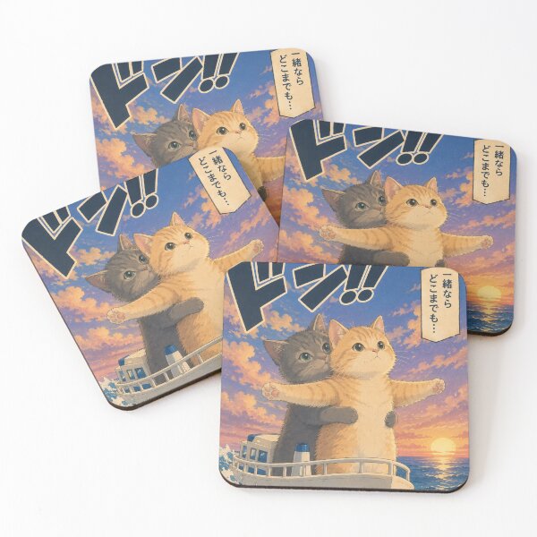 Item preview, Romantic Kitten on Boat designed and sold by LEMONEKO.