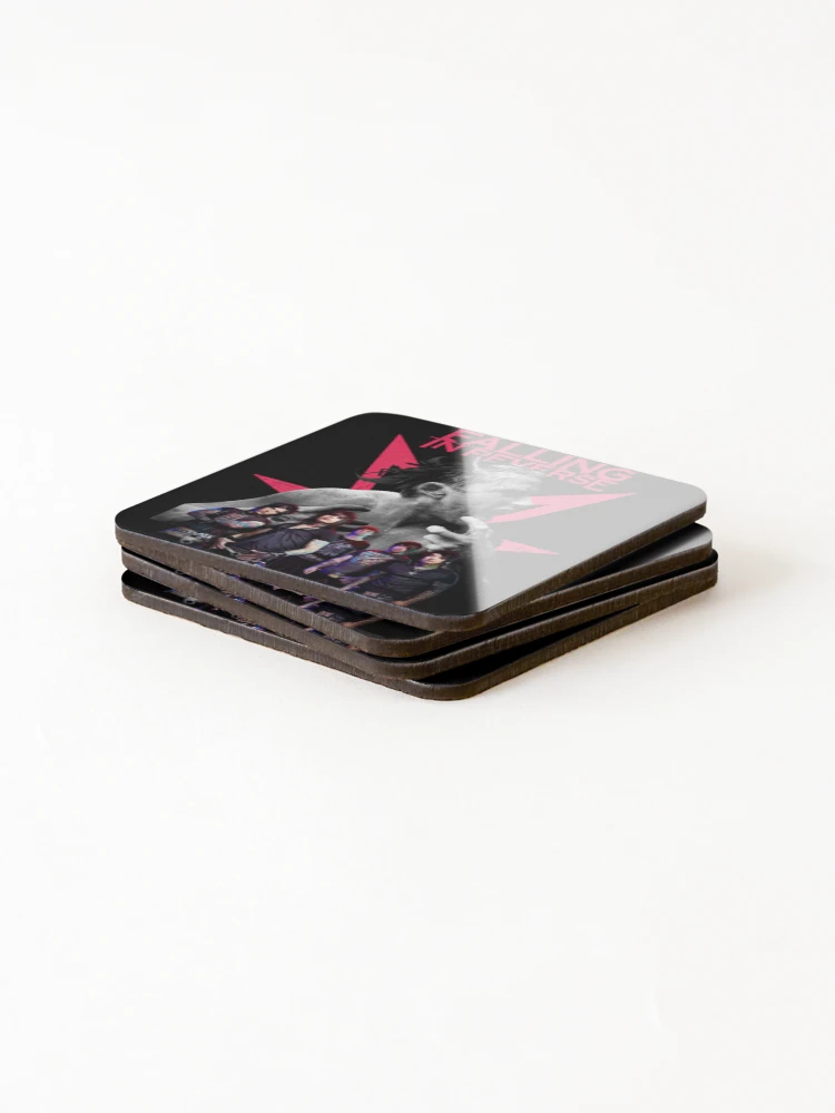 Thumbnail 4 of 5, Coasters (Set of 4), Full Band Falling In Reverse designed and sold by vodevinfrogart.