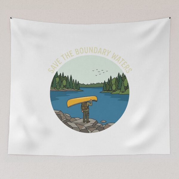 Item preview, Save The Boundary Waters Vintage Canoeing Camping Outdoor Adventure designed and sold by YOUNG DREAM STORE.