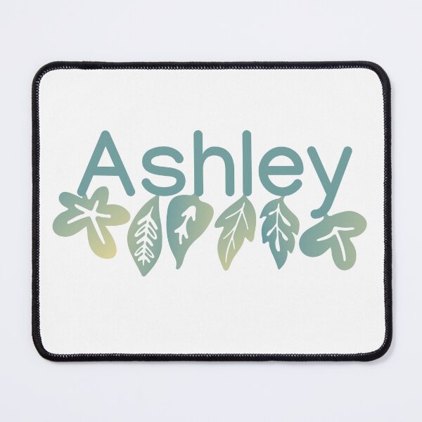 Item preview, Ashley Green Leaf Motif Name Design designed and sold by LDJBlank.
