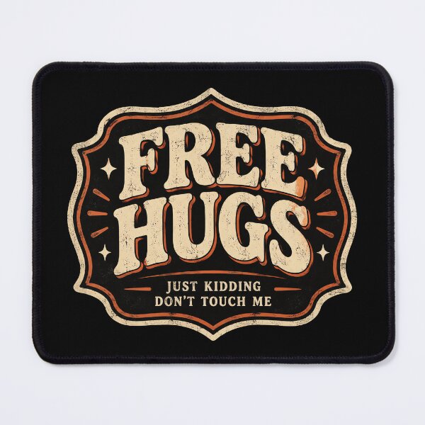 Item preview, Free Hugs Just Kidding Don't Touch Me designed and sold by DemureArtsy.