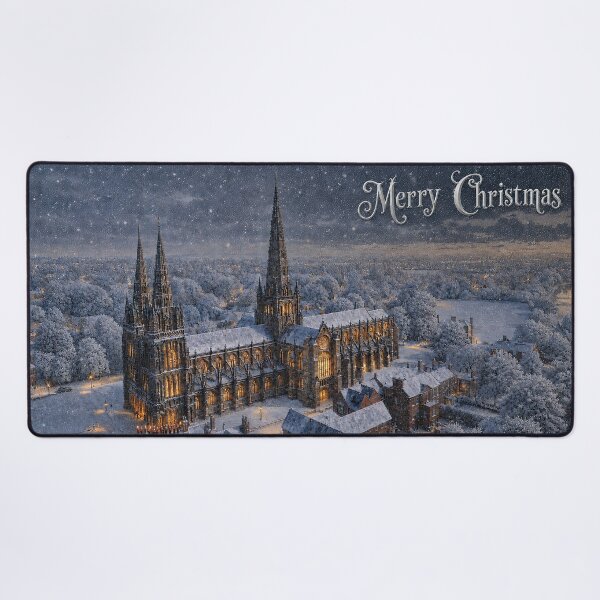Item preview, Snowy Cathedral at Christmas designed and sold by Catchavista.