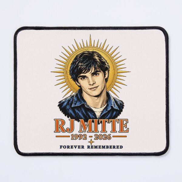 Item preview, RJ Mitte Forever Remembered 1992 2026 Saint Tribute Vintage designed and sold by CozyCubs-Art.