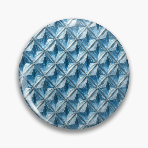 Item preview, Blue Crystal Geometric Pattern – Icy Diamond Faceted Texture designed and sold by Kaleidoscope Print.