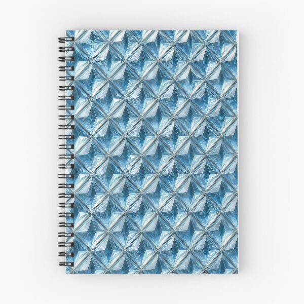 Item preview, Blue Crystal Geometric Pattern – Icy Diamond Faceted Texture designed and sold by Kaleidoscope Print.