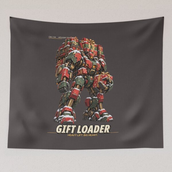 Item preview, Gift Loader - Heavy Lift Big Heart Christmas Robot designed and sold by slemfiskz.