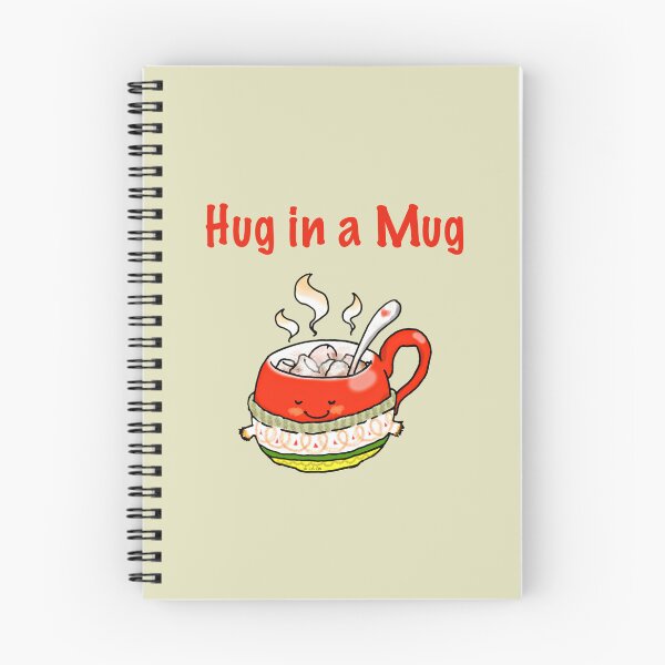 Item preview, Hug in a Mug Coffee Design – Cute Red Mug with Marshmallows  designed and sold by CuteCartoon.