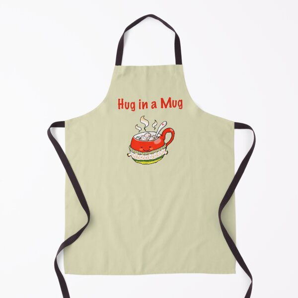 Item preview, Hug in a Mug Coffee Design – Cute Red Mug with Marshmallows designed and sold by CuteCartoon.