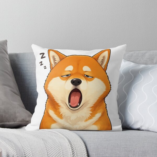 Item preview, Sleepy Shiba Inu Funny Yawning Dog Zzz designed and sold by vekotpu.