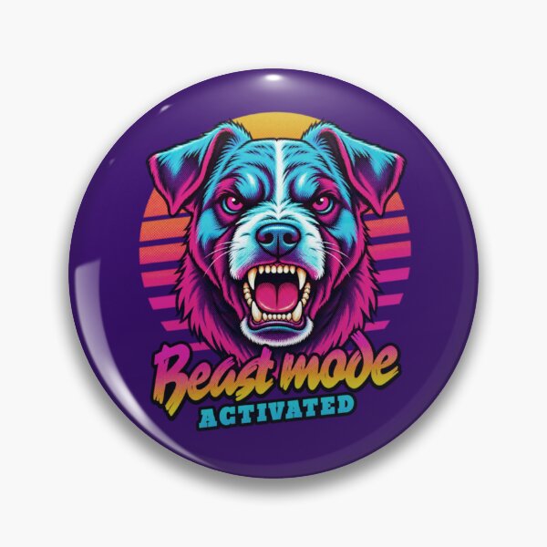 Item preview, Jack Russell Dog Beast Mode - Neon Cyberpunk Horror designed and sold by PixelsPaws.