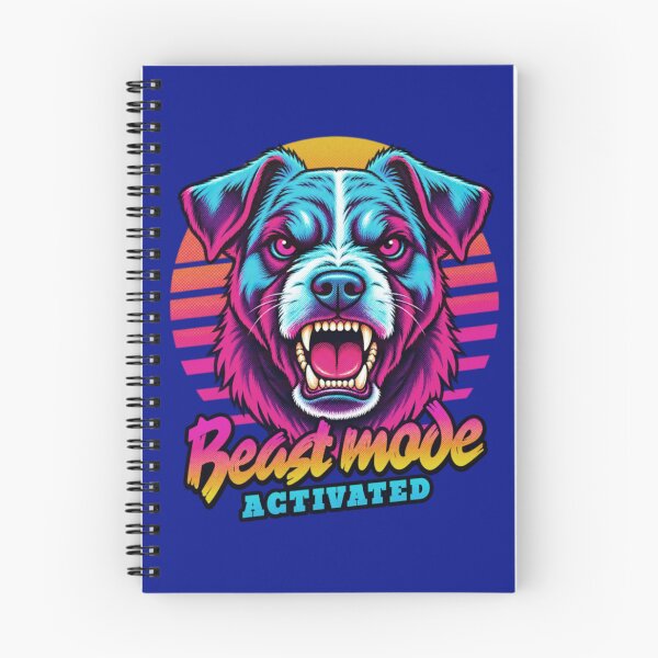 Item preview, Jack Russell Dog Beast Mode - Neon Cyberpunk Horror designed and sold by PixelsPaws.