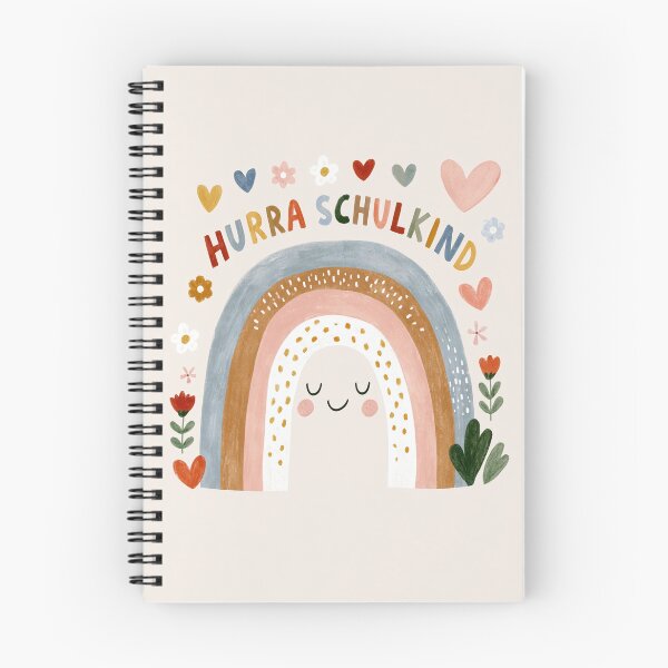 Item preview, Hurra Schulkind Rainbow with Flowers – School Start designed and sold by Studio Remier.