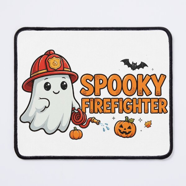 Item preview, Spooky Firefighter Cute Halloween Fireman Ghost Shirt designed and sold by Gurrteg.