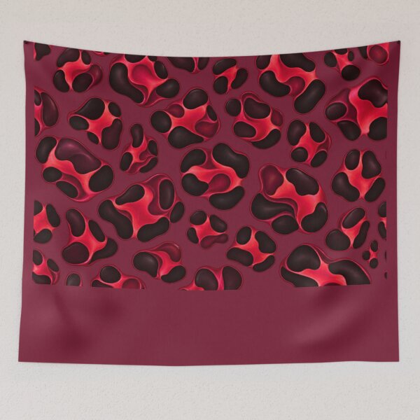 Item preview, Bold Crimson Matrix – Contemporary Fashion Print designed and sold by annenambiro.