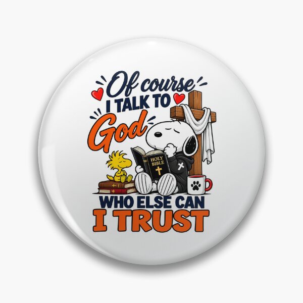 Item preview, Snoopy Inspired Of Course I Talk To God Who Else Can I Trust Bible Graphic designed and sold by CozyCubs-Art.