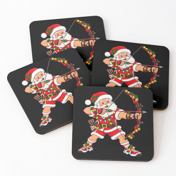 Item preview, Santa Archery Christmas Archer with Festive Bow and Arrow designed and sold by Street-Beasts.