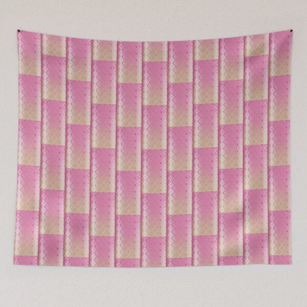 Item preview, Elegant Pink and Beige Diamond Geometric Pattern designed and sold by EthanticProduct.