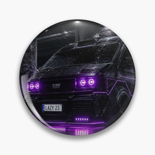 Item preview, Neon Purple Cyberpunk Tiger Crew Van designed and sold by LazyDayzCo.