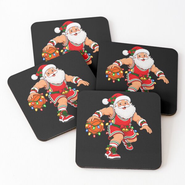 Item preview, Santa Basketball Christmas Dribbling Holiday Hoops designed and sold by Street-Beasts.