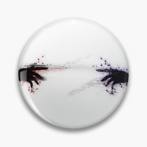 Item preview, Cyberpunk Reaching Hands Pixel Glitch Art⁠ designed and sold by a1-x.