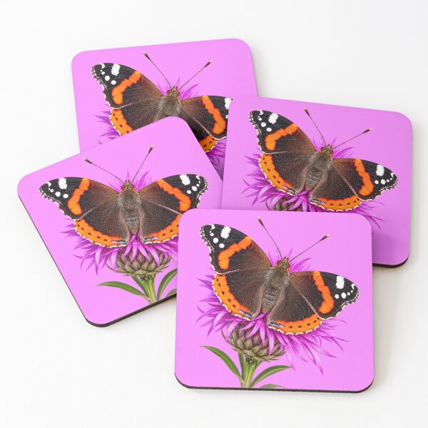 Item preview, Red Admiral Butterfly on Purple Thistle designed and sold by Medve Photography & Design.