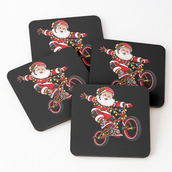 Item preview, BMX Christmas Santa Claus Freestyle Cycling Tricks designed and sold by Street-Beasts.