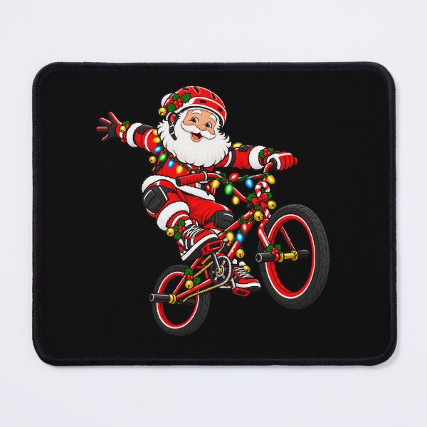 Item preview, BMX Christmas Santa Claus Freestyle Cycling Tricks designed and sold by Street-Beasts.