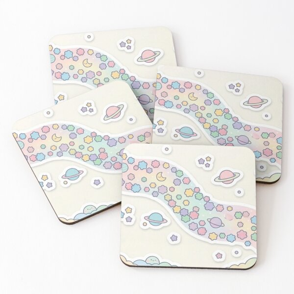 Item preview, Pastel Milky Way Galaxy Kawaii Konpeito Stars Sticker designed and sold by Kokeshidreams.