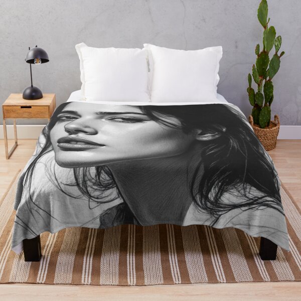 Item preview, Elegant Presence - Modern Black and White Portrait Print designed and sold by nhk999.
