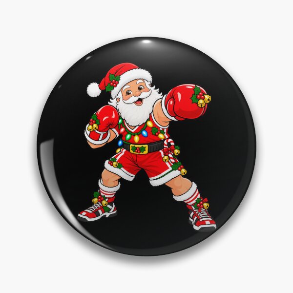 Item preview, Boxing Santa Christmas Fighter Throwing a Festive Punch designed and sold by Street-Beasts.