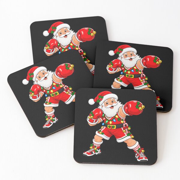 Item preview, Boxing Santa Christmas Fighter Throwing a Festive Punch designed and sold by Street-Beasts.