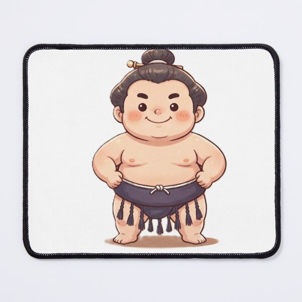 Item preview, Cute Chibi Sumo Wrestler Kawaii Japanese Traditional Fighter designed and sold by Kokeshidreams.