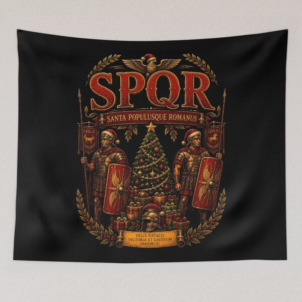 Item preview, SPQR Santa Populusque Romanus Christmas Legion designed and sold by Retr0Tshirts.