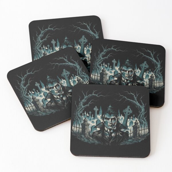 Item preview, Vintage Dracula Cemetery Gothic Horror Graphic designed and sold by harryordinary.
