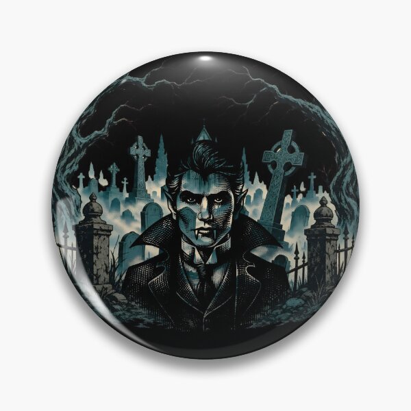 Item preview, Vintage Dracula Cemetery Gothic Horror Graphic designed and sold by harryordinary.