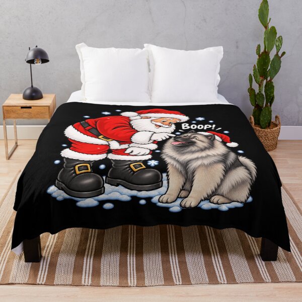 Item preview, Funny Keeshond Dog Santa Boop Merry Chirstmas Mom Dad designed and sold by rafaeltto.