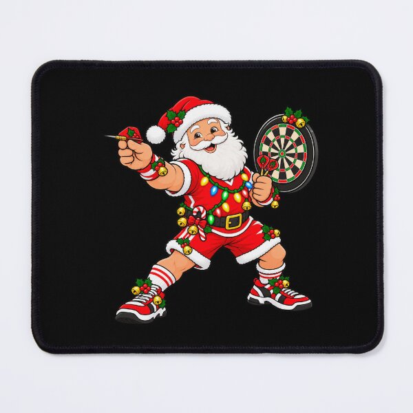 Item preview, Santa Darts Christmas Player Aiming at the Dartboard designed and sold by Street-Beasts.