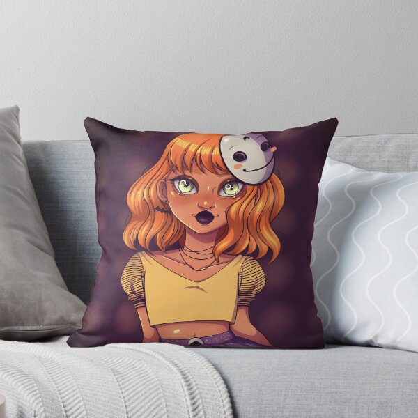 Item preview, Orange Haired Girl With Ghost Mask designed and sold by Matthew839.