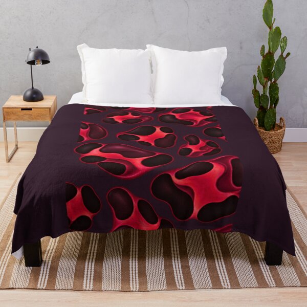 Item preview, Red Liquid Cells – Futuristic Abstract Pattern designed and sold by annenambiro.