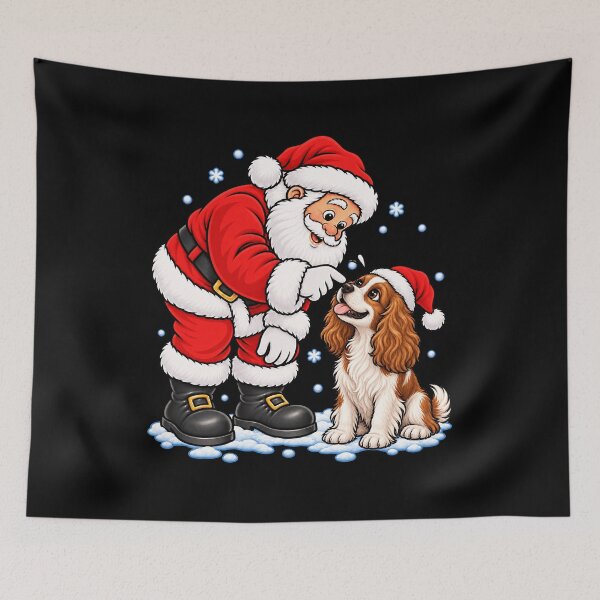 Item preview, Funny King Charles Spaniel Dog Santa Boop Merry Chirstmas Mom Dad designed and sold by rafaeltto.