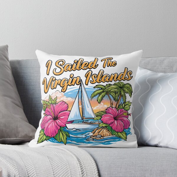 Item preview, I Sailed The Virgin Islands Hibiscus and Yacht designed and sold by RichardRags.